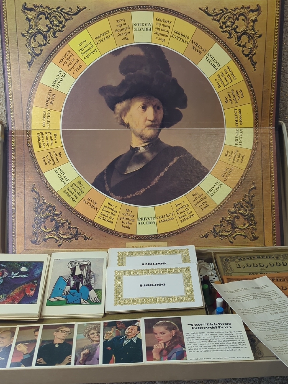 Vintage Masterpiece: The Art Auction Game 1970's Parker Brothers